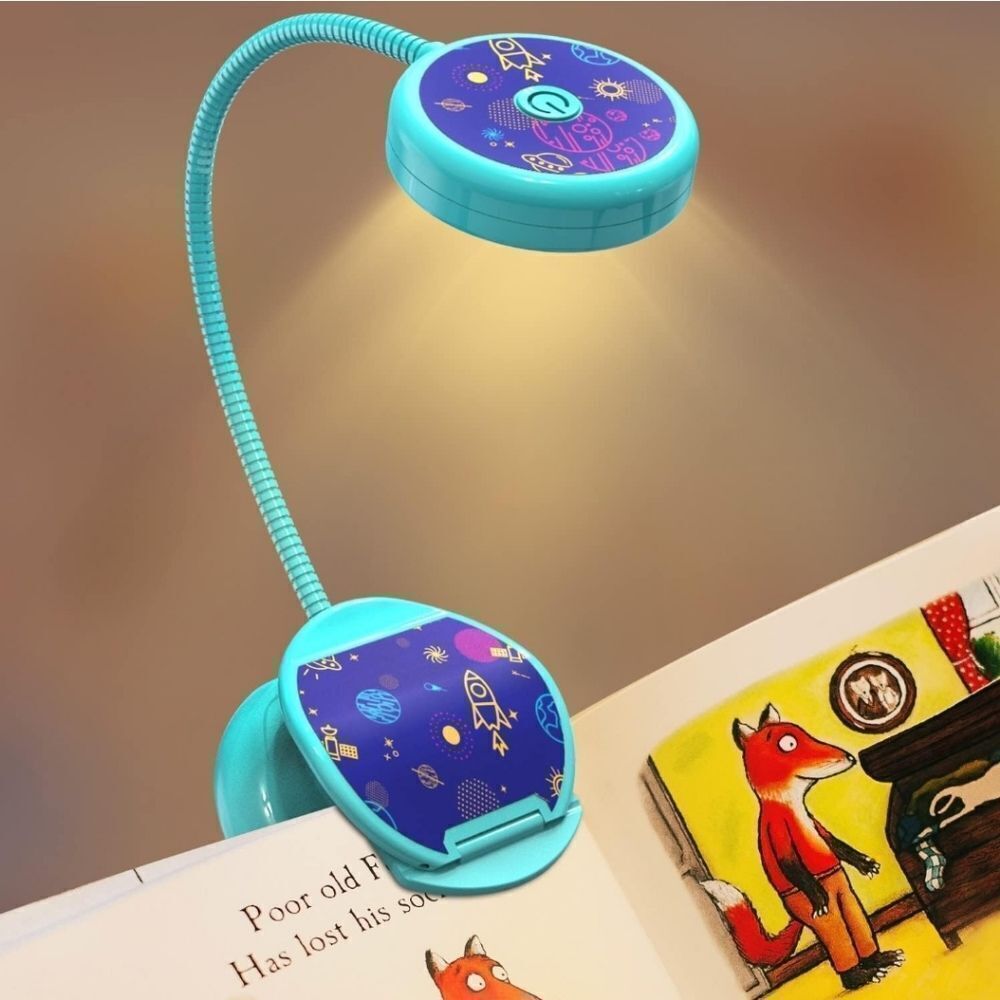 🩵NIB Turquoise Portable Adjustable Rechargeable Book Light